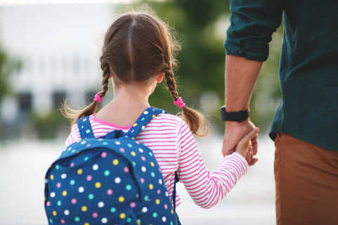 child holding hand